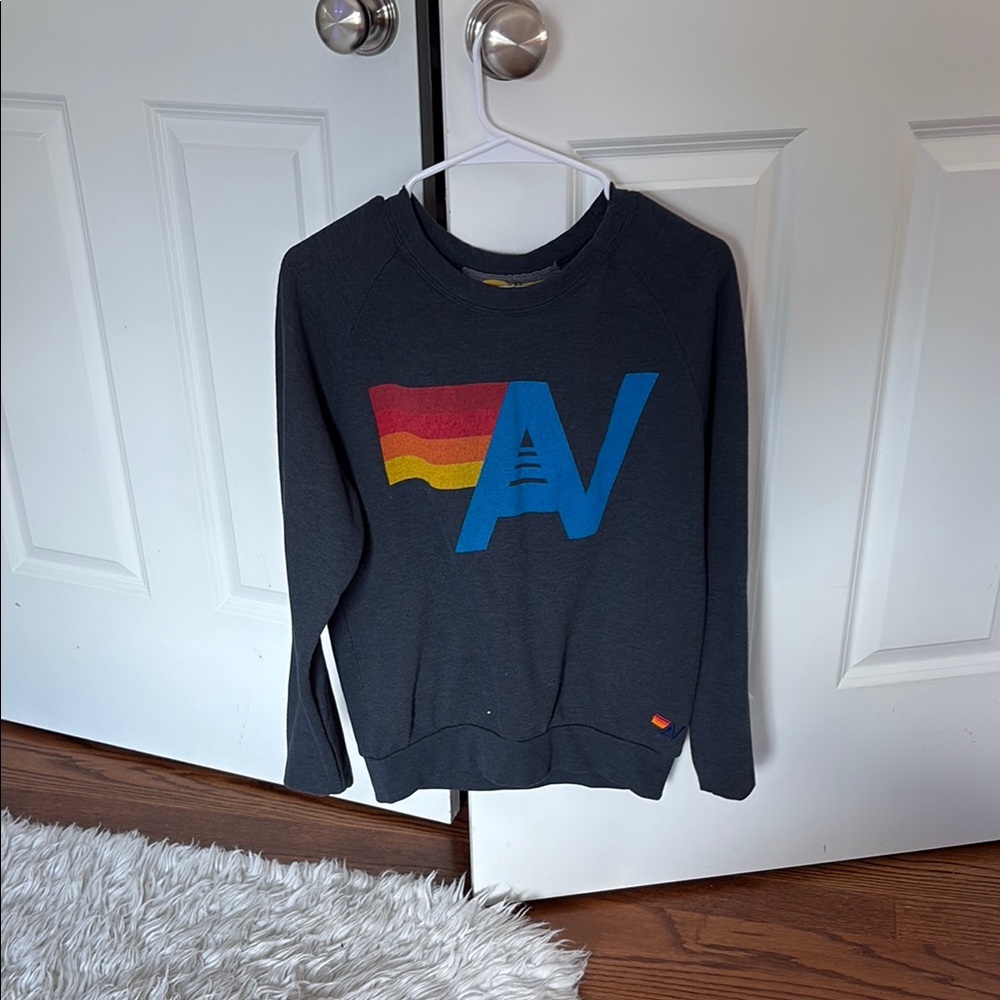 Aviator Nation women’s logo relaxed crew sweatshirt